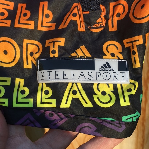 Stella McCartney ADIDAS cropped hoody Multi color brights S - Picture 12 of 12